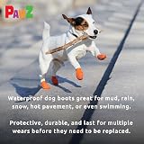 PAWZ Dog Boots Oranges - Natural Rubber, Biodegradable, Waterproof view 7