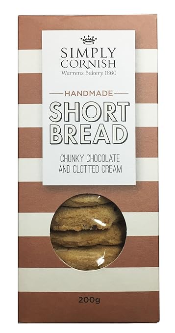 Simply Cornish Chunky Chocolate & Clotted Cream Shortbread 200g