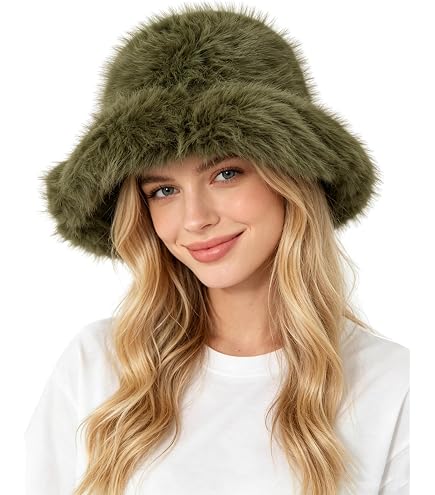 YFJNV Y2K Faux Fur Russian Hat, Soft, Warm Winter Trapper Hat with