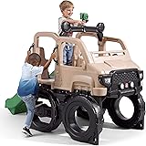 Step2 Safari Truck Climber | Large Outdoor Kids Climber Playset, Brown