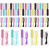 Hair Brush and Combs Bulk Individually Wrapped for Homeless,Disposable Hair Combs Bulk Hair Brushes Detangling Hairbrush for Women Shelter Nursing Hotel Church Charity Supplies50