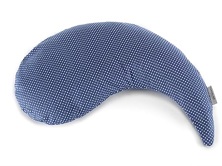 Das Yinnie Stillkissen | gefüllt mit sandfeinen Original-Mikroperlen | inkl. Außenbezug „Punkte marine“