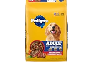 Pedigree Complete Nutrition Adult Dry Dog Food, Grilled Steak & Vegetable Flavor, 18 lb. Bag