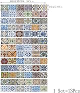 FLFK 3D Stair Tile Stickers Mural Vinyl Kitchen Bathroom Decal 39.3" x 7" 13pcs view 7