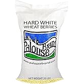 Certified Glyphosate Residue Free | Hard White Wheat Berries | 25 LBS | Family Farmed in Washington State | 100% Desiccant Fr