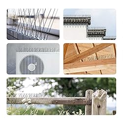 OFFO Bird Spikes with Stainless Steel Base, Durable