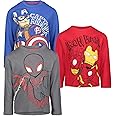Marvel Avengers 3 Pack Long Sleeve T-Shirts Toddler to Little Kid