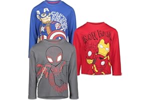 Marvel Avengers 3 Pack Long Sleeve T-Shirts Toddler to Little Kid