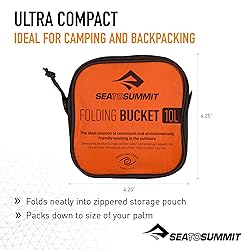 Sea to Summit Folding Bucket, Collapsible Camp