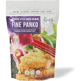 Pereg Extra Fine Japanese Panko Bread Crumbs (9 Oz) - Bread Crumbs for Coating &amp; Stuffing - Coat Burger, Schnitzel, Vegetables, Meatballs - Kosher Certified - Resealable Packaging