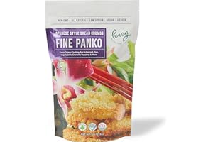 Pereg Extra Fine Japanese Panko Bread Crumbs (9 Oz) - Bread Crumbs for Coating & Stuffing - Coat Burger, Schnitzel, Vegetables, Meatballs - Kosher Certified - Resealable Packaging