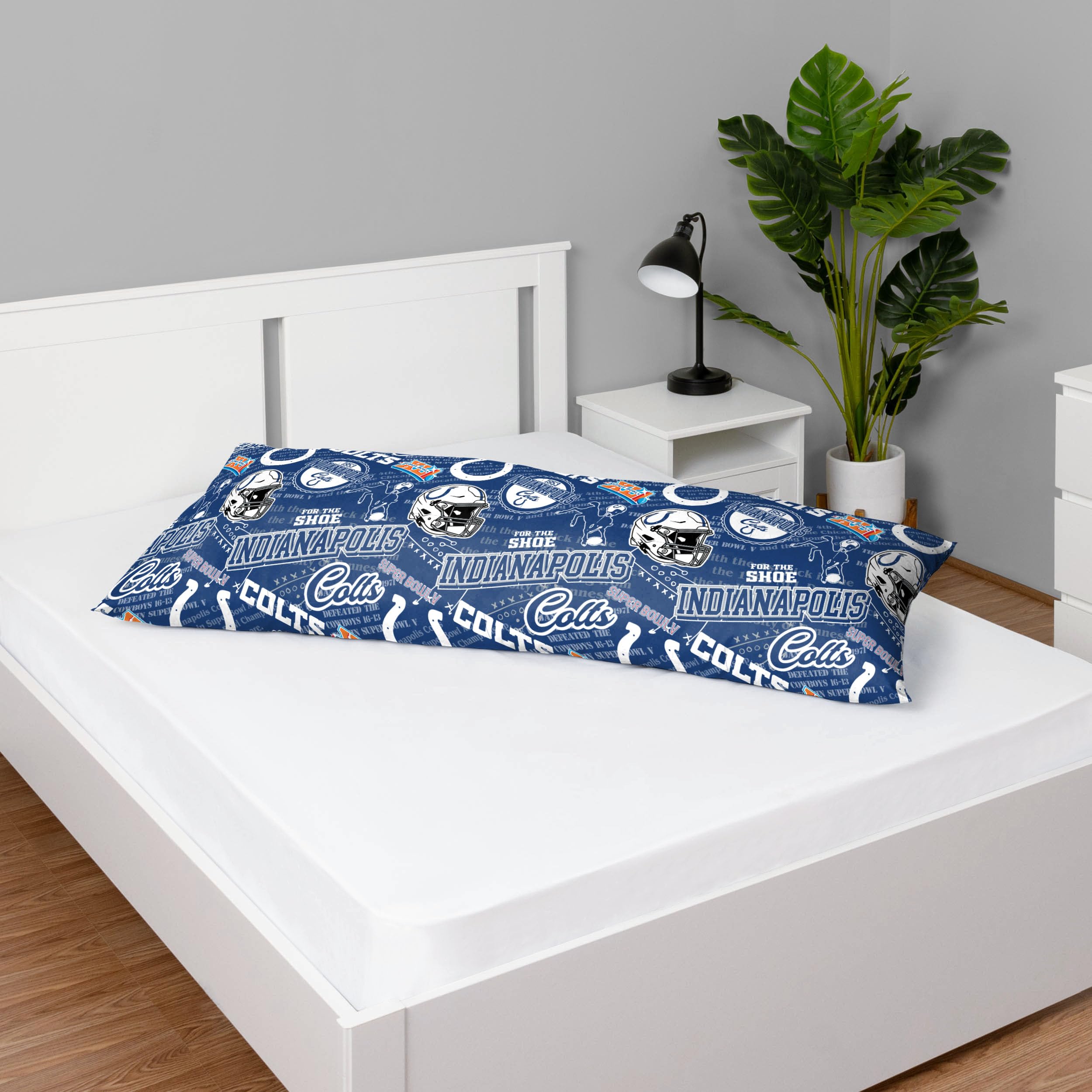 Photo 1 of FOCO Indianapolis Colts NFL Printed Plush Body Pillow