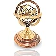 Brass Armillary Sphere Astrolabe With Wooden Base U2013 Antique Nautical Globe | Maritime Home & Office Du00e9cor UAE | Wholesale & Retail In Dubai & Sharjah – Al Athar Arts