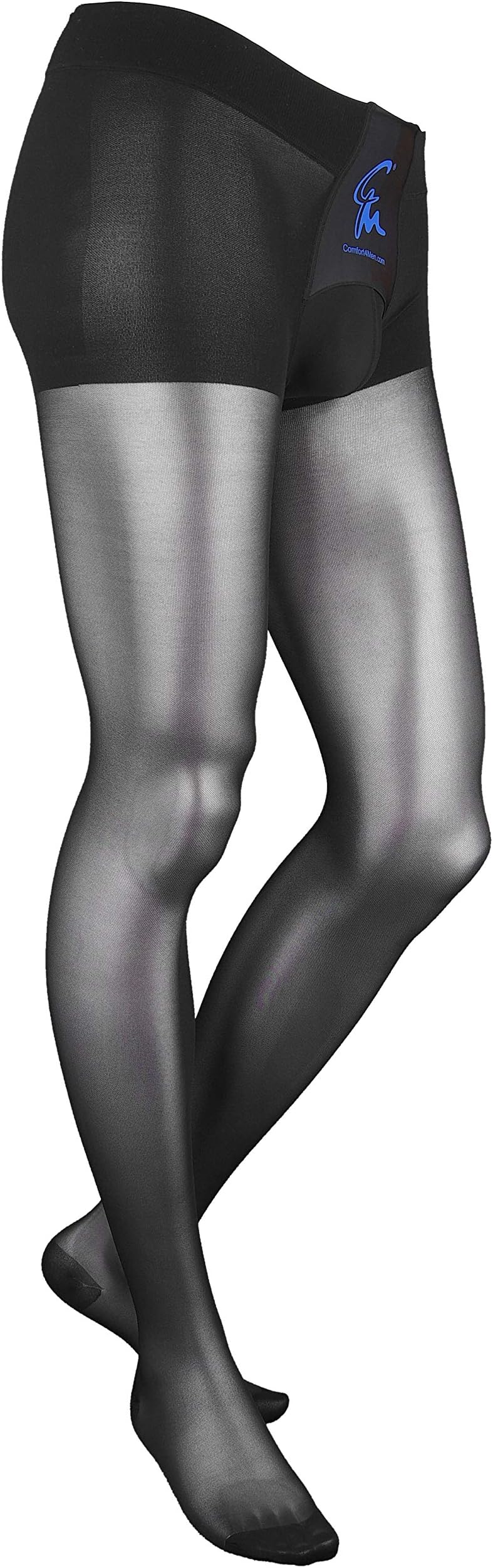 C403M Comfort4Men Pantyhose Tights for Men with Support 140 Denier Low Waist