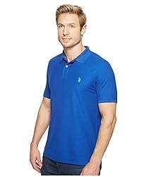 U.S. Polo Assn. Men's Ultimate Pique Polo, Blue