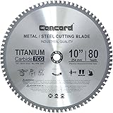 Concord Blades MCB1000T080HP 10-Inch 80 Teeth TCT Ferrous Metal Cutting Blade