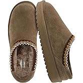 CUSHIONAIRE Keto Womens Slippers Slip-On Suede Mule Slipper - Cozy & Stylish, Memory Foam & Faux Fur Lining, Wide Widths Available