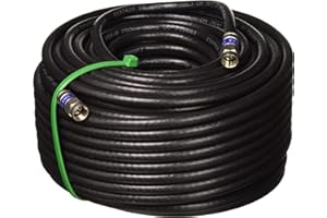 PHAT SATELLITE INTL EF-BT820100ft WEATHER SEAL QUAD SHIELD OUTDOOR 3GHZ RG-6 Coaxial Cable 75 Ohm (Satellite TV or Broadband 