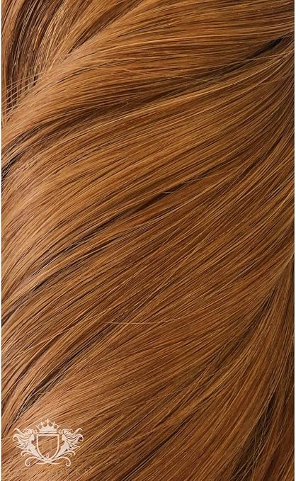 Foxy Locks Elegant Seamless 20 Inch Cinnamon Ginger 8pc Clip