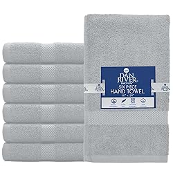 DAN RIVER 6-Pack Premium Hand Towels