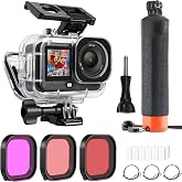 FitStill Diving Filter Kit for DJI Osmo Action 6 | 60M/196FT Underwater Diving Protective Housing + Buoyancy Handle + Diving Filter,Action6 Protective Accessories