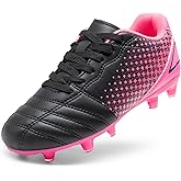 DREAM PAIRS Boys Girls Outdoor Sport Football Shoes Soccer Cleats for Little/Big Kid