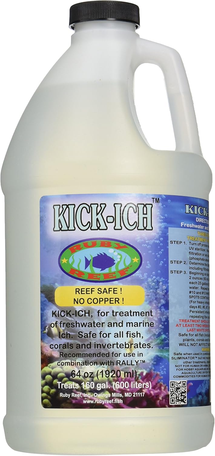 Ruby Reef ARR11128 KickIch Aquarium Water Treatment, 64