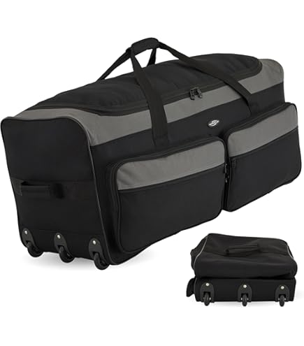 Hockey Bag Pacific Gear Rolling Duffel Wheels, 30-Inch Luggage