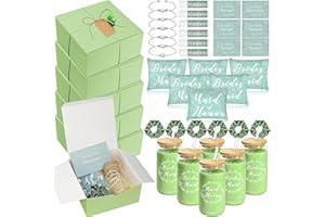 54 Pcs Bridesmaid Proposal Gifts Set of 6 Maid of Honor Gift Will You Be My Bridesmaid Gift with Cosmetic Bag Glass Cup Lip B