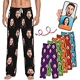 Custom Pajama Pants Personalized Face Photo Pajamas Pants Christmas Birthday Valentines Gifts For Men Women Pets