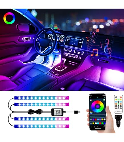thumbnail image 2 of LivTee Smart LED Car Interior Lights - 6-in-1 Fiber Optic Ambient Lighting With App & Music Sync 2 of 2