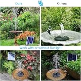 AISITIN 6.5W Solar Fountain with Battery Backup 10 Nozzles Pond Pump view 8