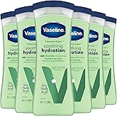 Vaseline Soothing Hydration 6-Pack – Intensive Care Moisturizing Hand and Body Lotion with Aloe, Ultra-Hydrating Lipids, 48 Hours of Moisture, 10 Oz Ea
