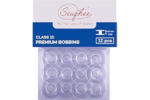 Fits Brother Sewing and Embroidery Bobbins - 12pcs, SA156, Clear