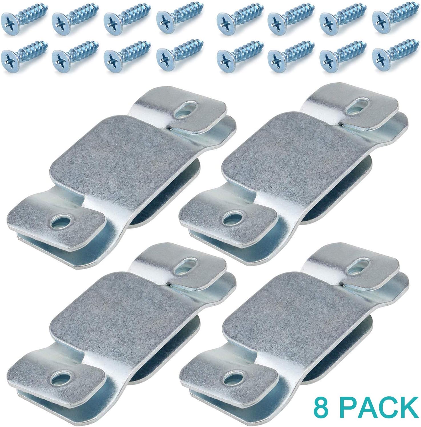 8 Pack Metal Sectional Sofa Interlocking Furniture Connectors,Sectional Couch Fastener Software Bracket with Screws for Loveseat, Recliner, Chair or Chaise Lounge