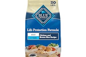 Blue Buffalo Life Protection Formula Chicken & Brown Rice Adult Dry Dog Food, Supports Immunity with Antioxidant-Rich LifeSource Bits, Promotes Healthy Muscle Development, Skin & Coat Health, 30 lbs.