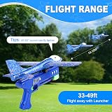 TODARRUN Airplane Launcher Toy 3 Pack LED Foam Gliders with 2 Flight Modes view 2