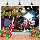 Falls of Gravity Birthday Backdrop,Falls of Gravity Banner Poster for Falls of Gravity Theme Party Decorations Cartoon Birthday Supplies Background Studio Shoot Photo Props