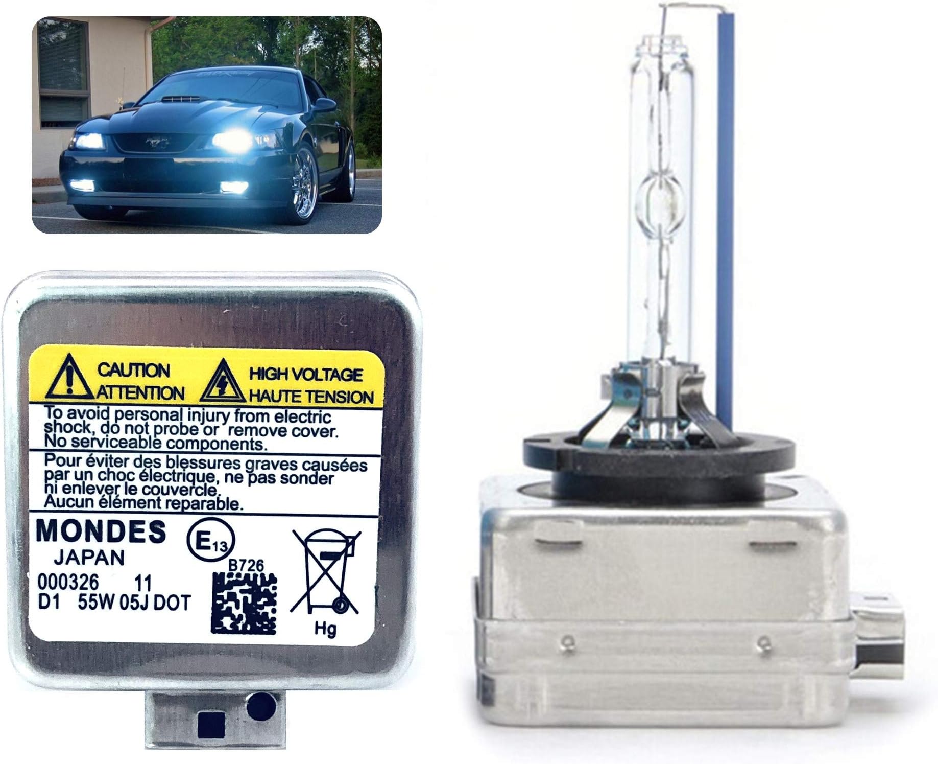 D1S HID Headlight Bulbs Xenon Replacement 8000K