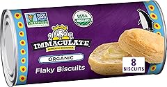 Immaculate Baking Organic Flaky Biscuits, Refrigerated Dough, 8 Biscuits, 16 oz.