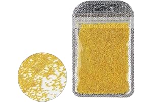 CHIUEAST 1 Bag Metal Nail Steel Nail Studs Mini Nails Caviar Beads Gold/Silver Nail Art Beads For DIY Nail Art Decorations Metal Caviar Nails Beads