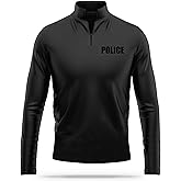13FA Police Utility Quarter-Zip - USA Patriotic Pullover - 100% Polyester for Odor Free, Moisture-Wicking Comfort.
