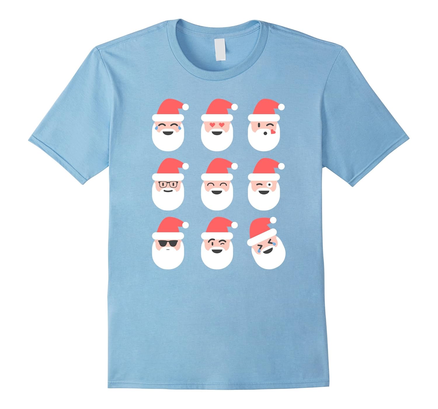 Funny Santa Claus emojis Christmas Holiday Shirt-ANZ