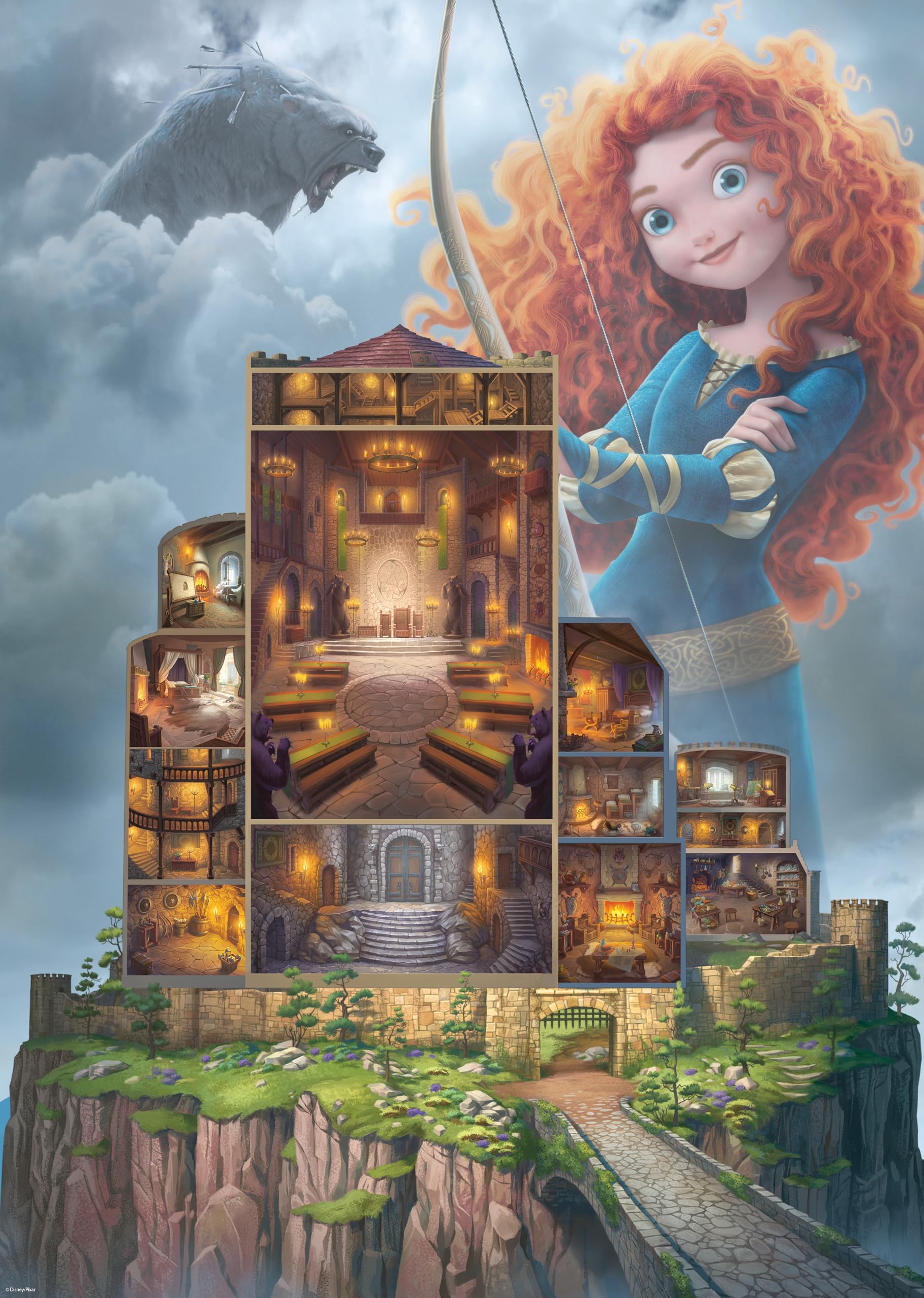 Ravensburger Disney Castles Merida 1000 Piece Jigsaw Puzzles for Adults and Kids Age 12 Years Up — image 1