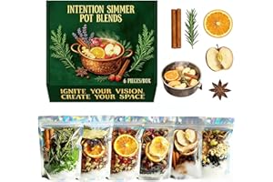OSDYWER Intention Simmer Pot Blends, Reiki-Infused Simmer Pot Potpourri Mix, for Home Stove Fragrance, Manifestation and Energy Cleansing, Unique Mindfulness & Spiritual Gift Idea (6Pcs)
