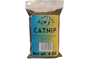 ME GUSTA PET Catnip Stalkless Dried Ground Premium Bulk 6 Ounce Bag Strong Cat Nip for Cats | Catnip Kitty Safe | All-Natural Cat Nip | Finely Ground Without Stalks or Stems | Catnip Bag (6 Ounce)