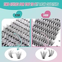 Cluster Lashes with 240pcs Cluster Lashes,at Home