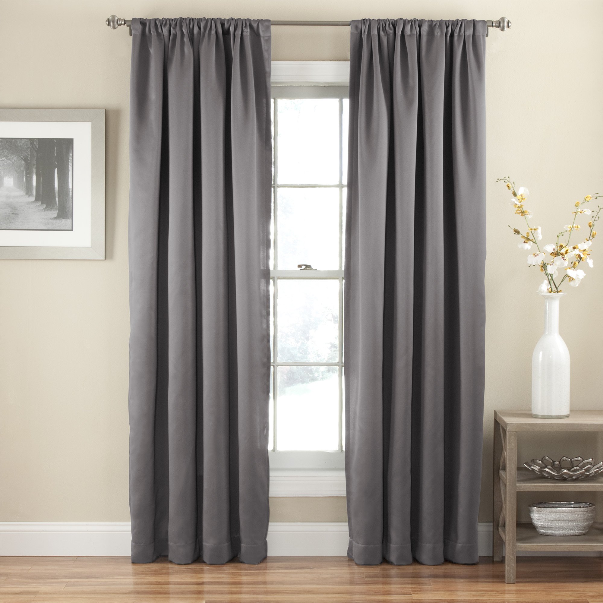ECLIPSE Room Darkening Curtains for Bedroom Tricia 52" x 84" Thermal