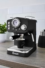 Swan Retro Espresso Coffee Machine SK22110BN with Milk Frother 1100W view 6