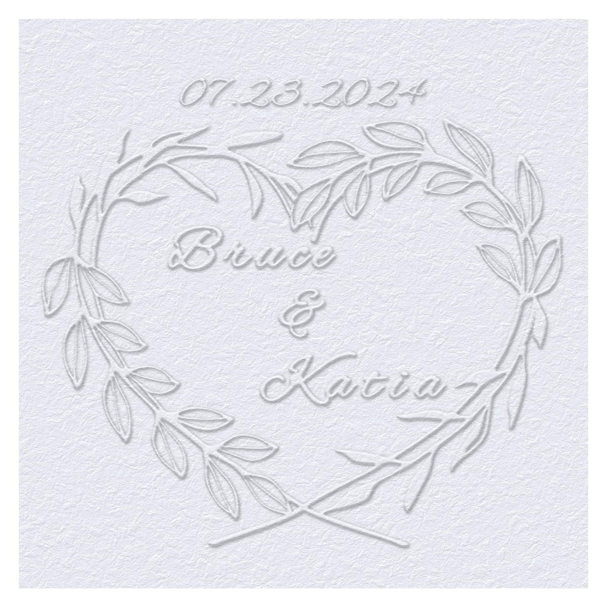 OFCCUSTOM Wedding Embosser Personalized Name Date